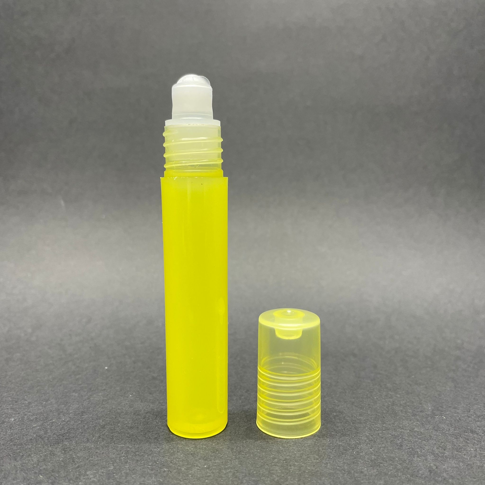 7,5 Cc Plastik Roll-On Şişe - Bilyeli Şişe - Mis Şişesi - Esans Şişesi - Koku - Şişesi - Parfümeri Şişesi - Sarı