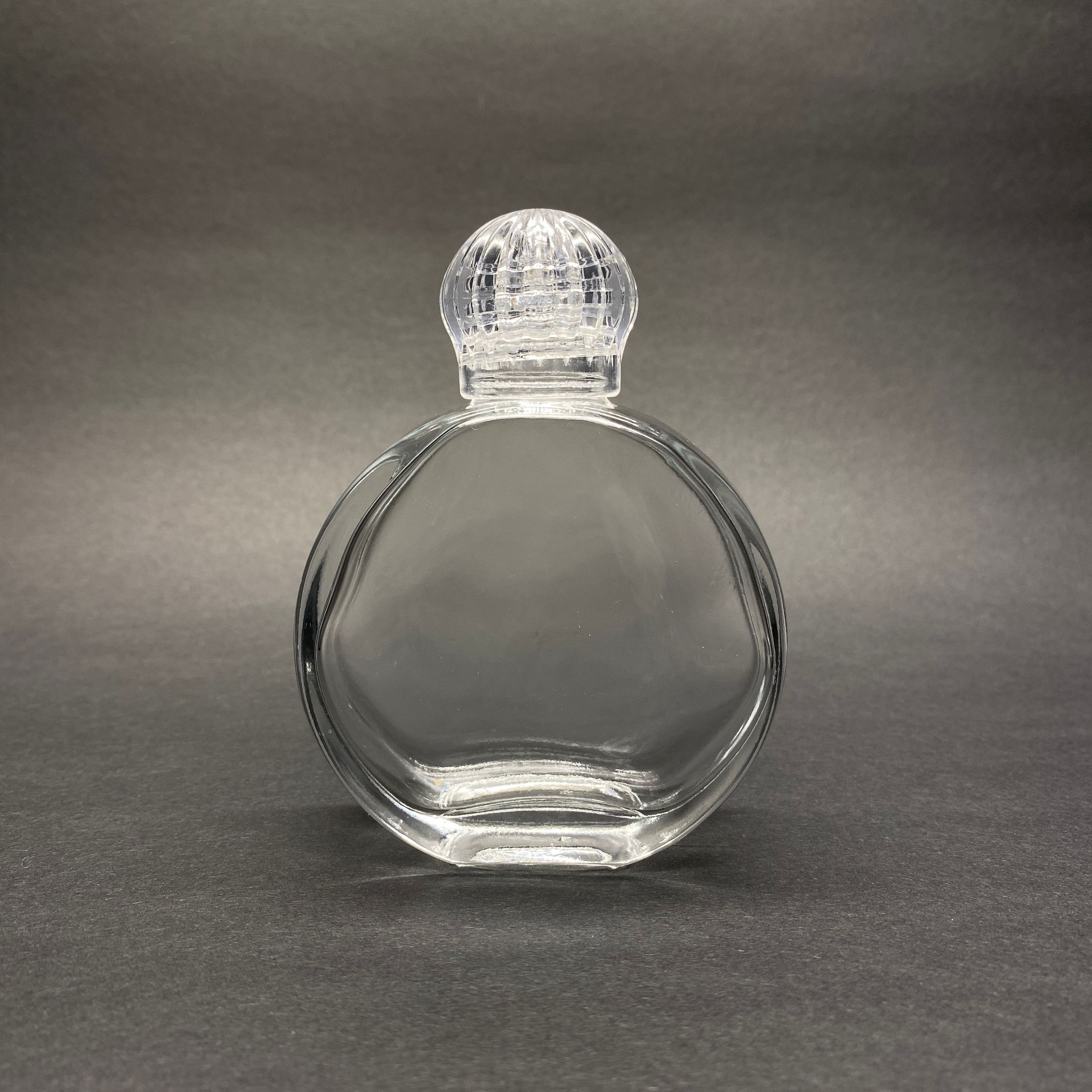 70 Cc Yassı Oval Cam Şişe - Kristal Kolonya Kapaklı + Tıpalı  - 70 Ml Yuvarlak Cam Kolonya Şişeleri