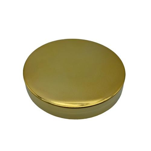 70 Mm Vidalı Plastik Kapak Gold Kaplamalı (Sert Plastik Krem Kavanozlarına Uyumlu)