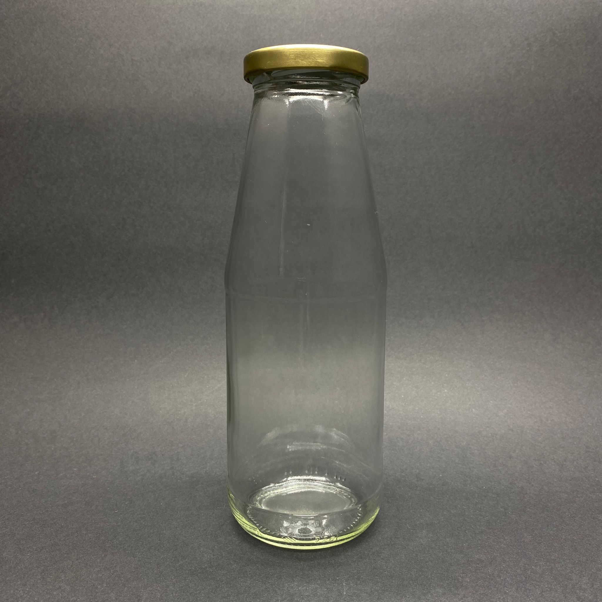 720 Cc Cam Meyve Suyu Şişesi - Gold Metal Kapaklı - 720 Ml Cam Meyve Suyu Şişesi