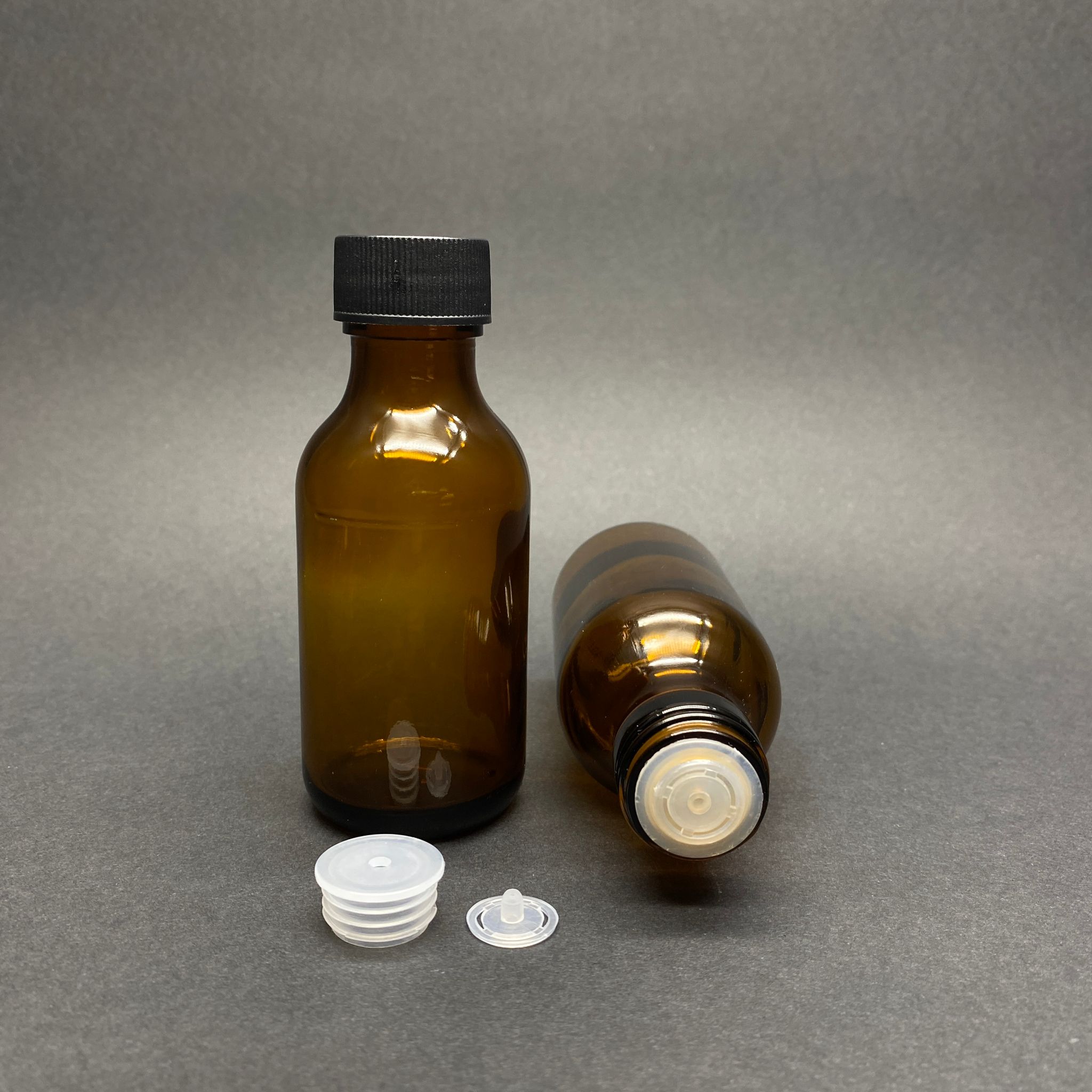 75 Cc Cam Amber İçten Damlalıklı Cam Şişe - Siyah Contalı Kapaklı + Tıpalı - 75 Ml Geniş Ağızlı (Ağız Çapı 25 Mm ) Damlalıklı Cam Şişe