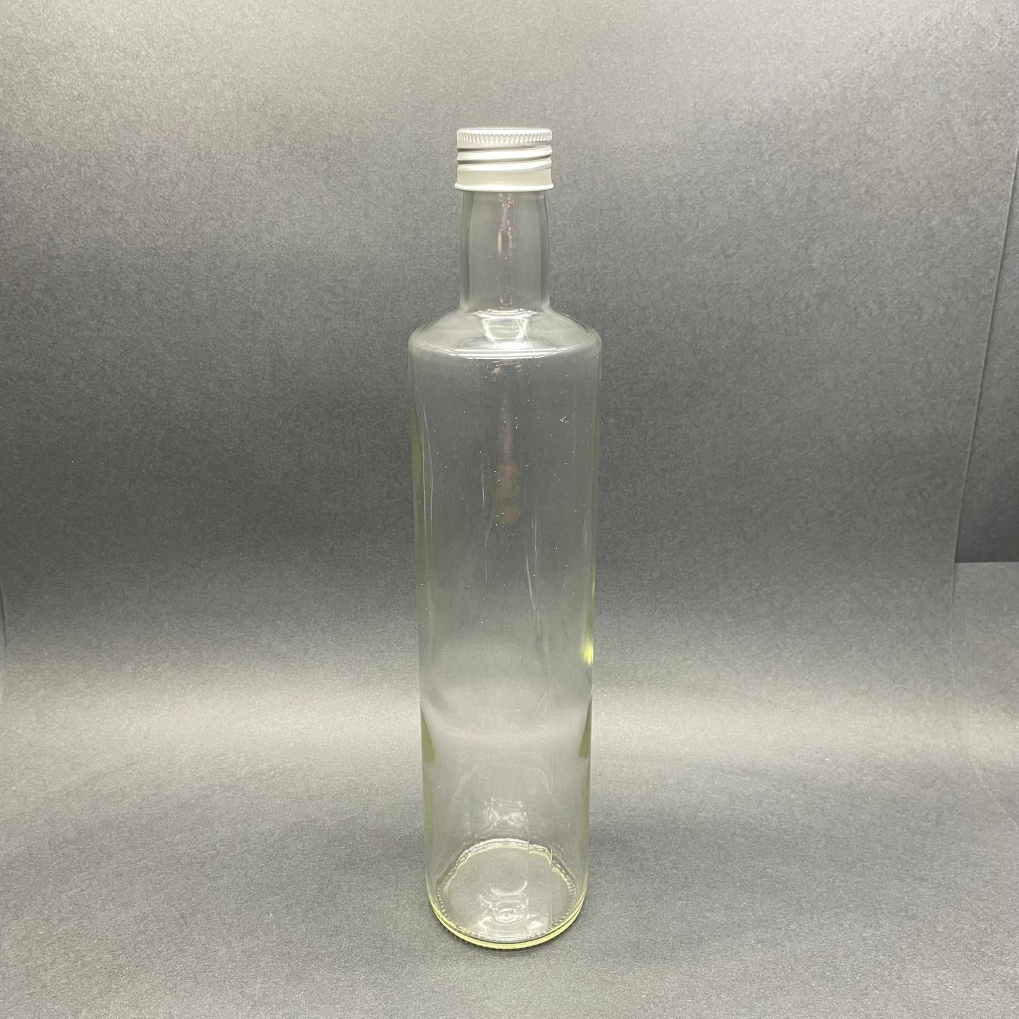 750 Cc Dorika Cam Şişe - Gümüş Metal Alüminyum Köpük Contalı Kapaklı - 750 Ml Şeffaf Dorika Şişe