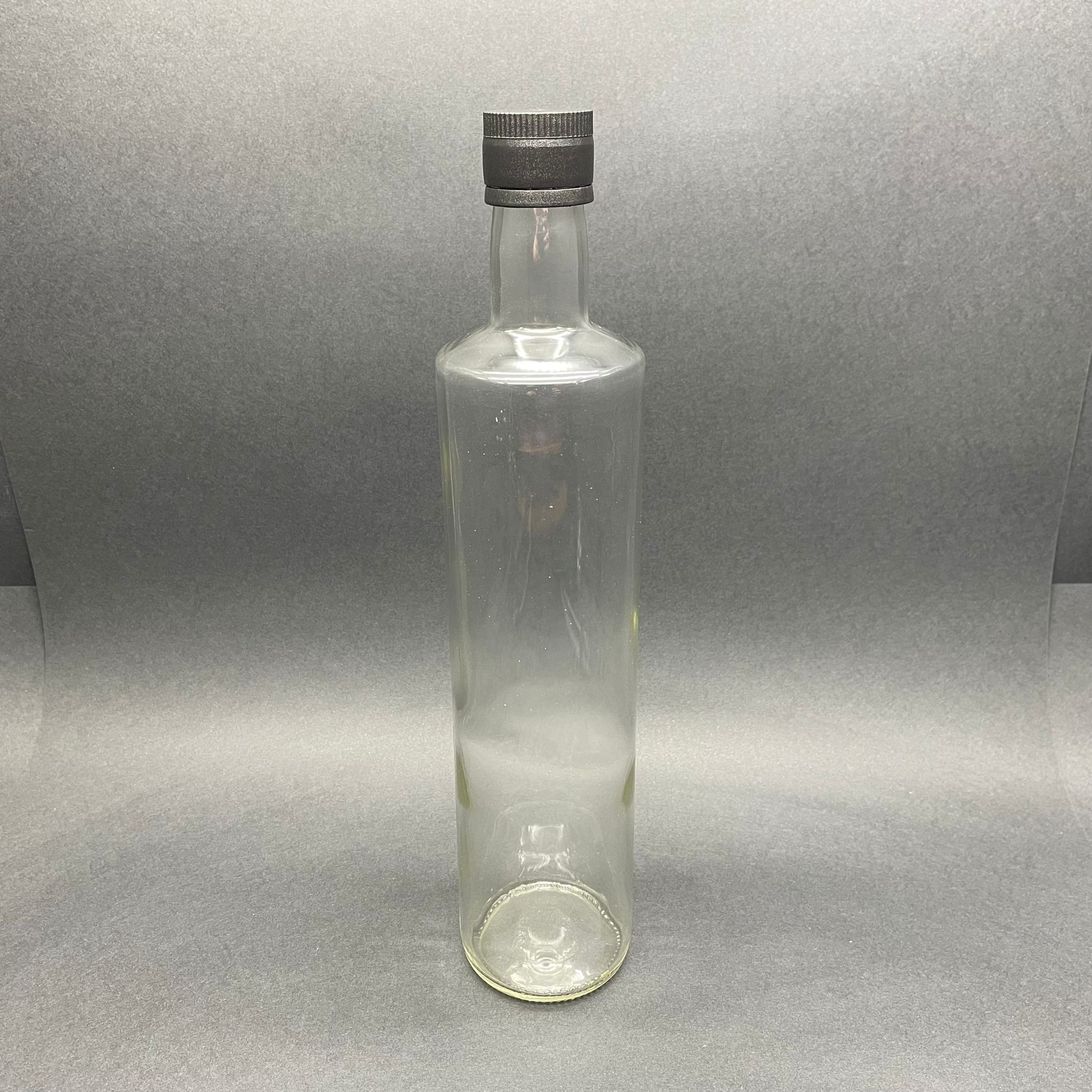 750 Cc Dorika Cam Şişe - Siyah Kilitli Bilyeli Kapaklı - 750 Ml Şeffaf Dorika Şişe