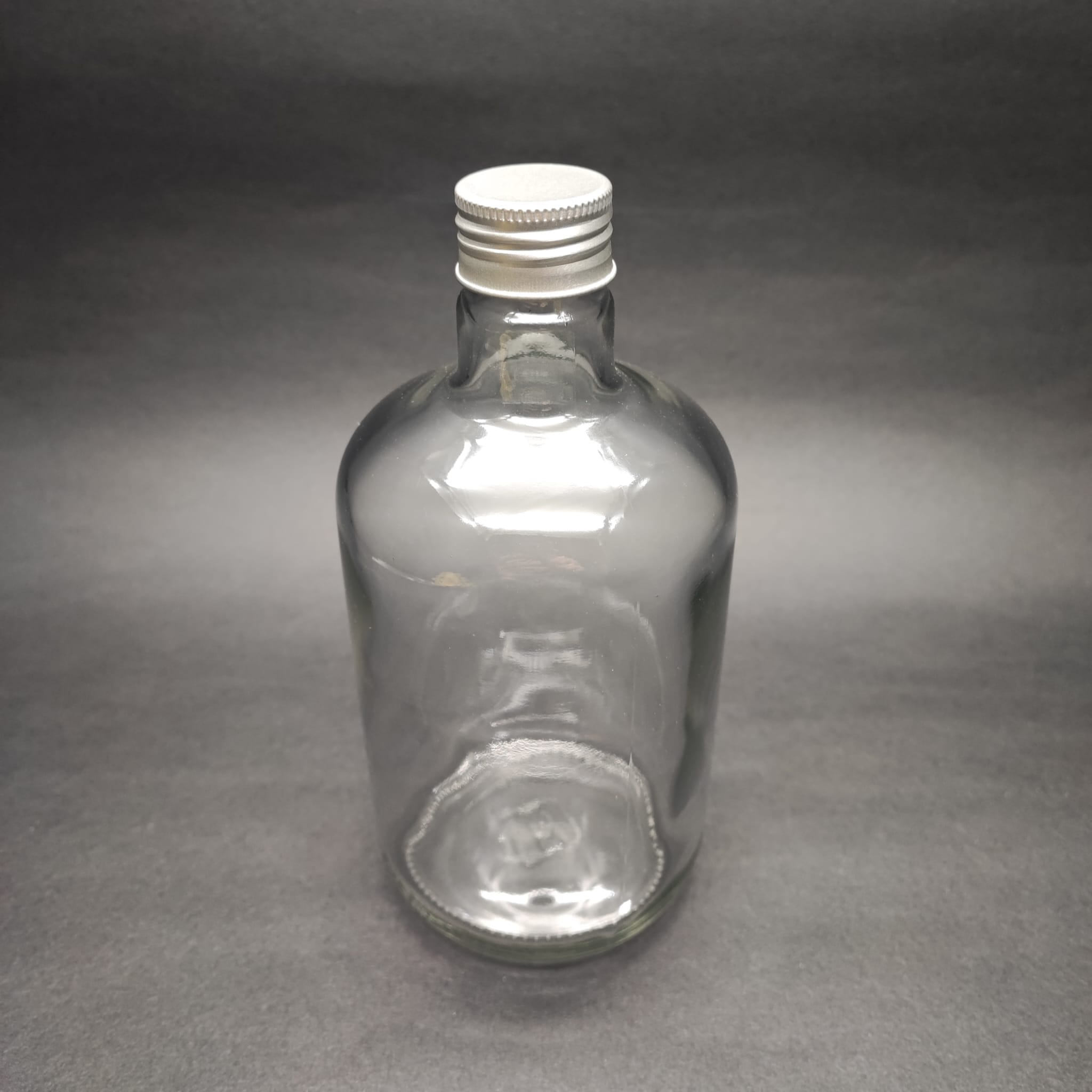 750 Cc Gordo Cam Şişe - Contalı Gümüş Metal Kapaklı - 750 Ml Gordo Tombul Cam Şişe
