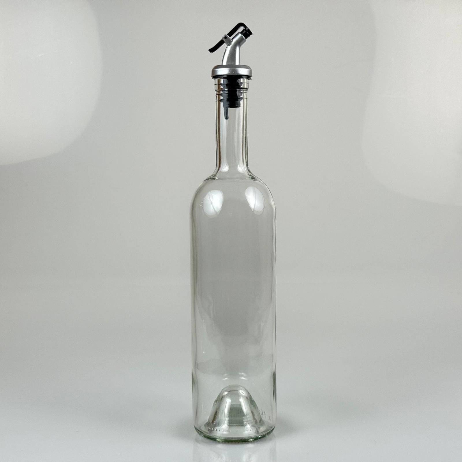 750 Cc Paşabahçe Yağdanlık Şişesi - Gri Yağdanlık Tıpalı - 750 Ml Yağ Şişesi Şeffaf - Cam Zeytinyağ Şişesi - Yağlık Cam Şişe - Damlatmaz Yağlık/ Sirkelik
