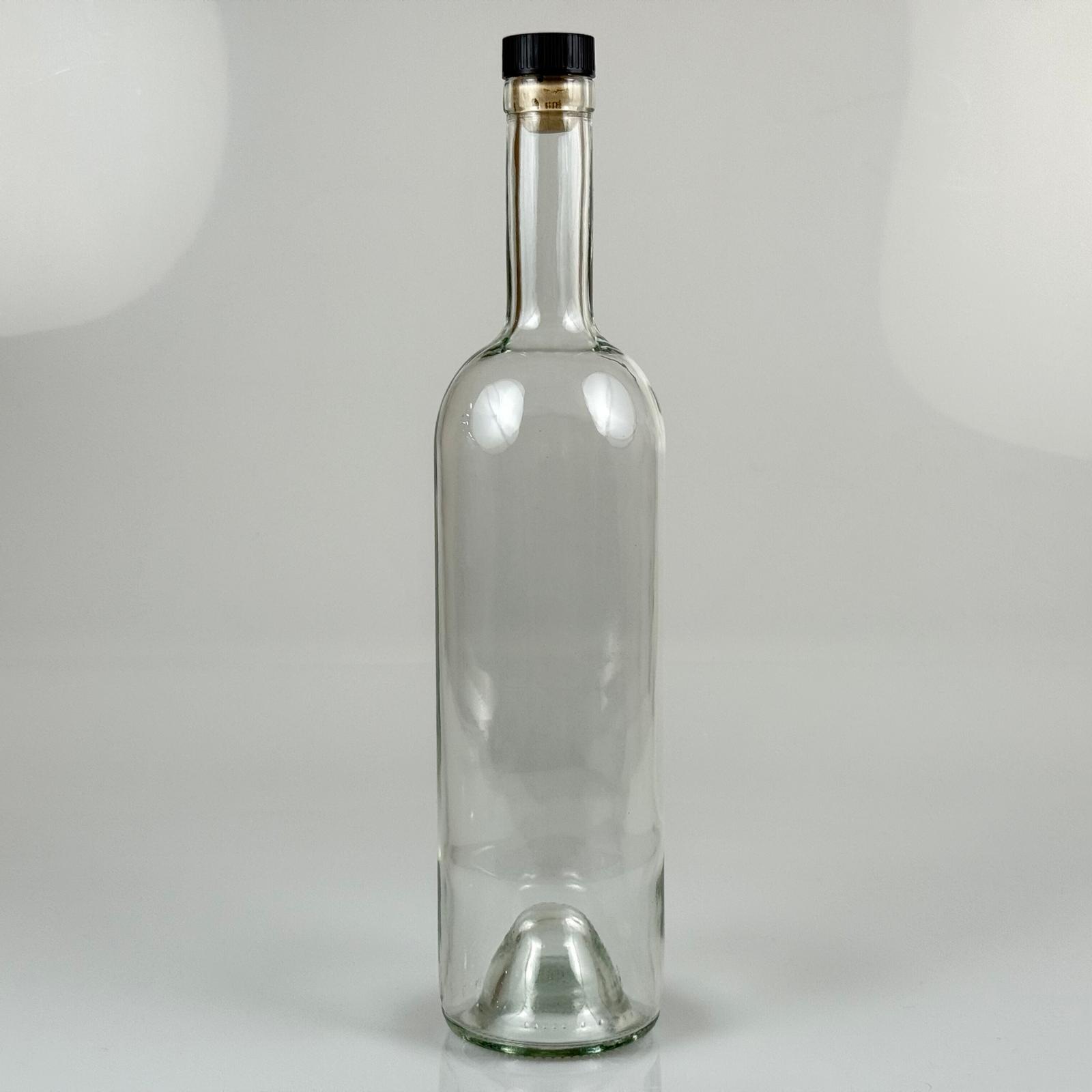 750 Cc Paşabahçe Yağdanlık Şişesi - Siyah Doğal Mantar Tıpalı - 750 Ml Yağ Şişesi Şeffaf - Cam Zeytinyağ Şişesi