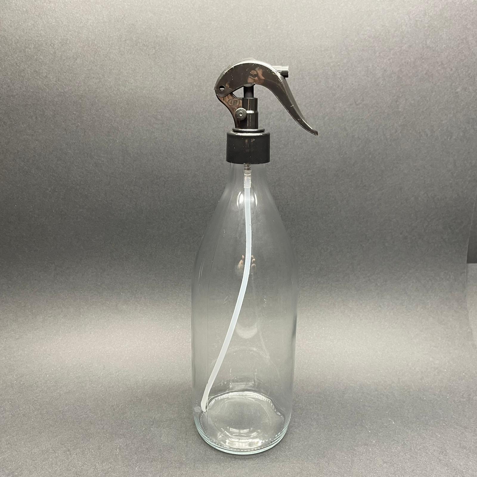 750 Cc Triger Spreyli Cam Şişe - 750 Ml Cam Oda Parfümü Şişesi - Duman Şeklinde Püskürtür