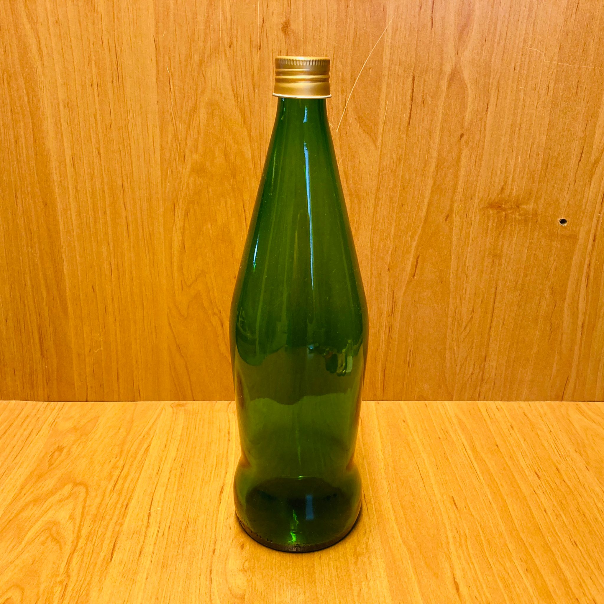 750 Cc Yeşil Cam Şişe - Gold Metal Kapaklı - 750 Ml Cam Şişe