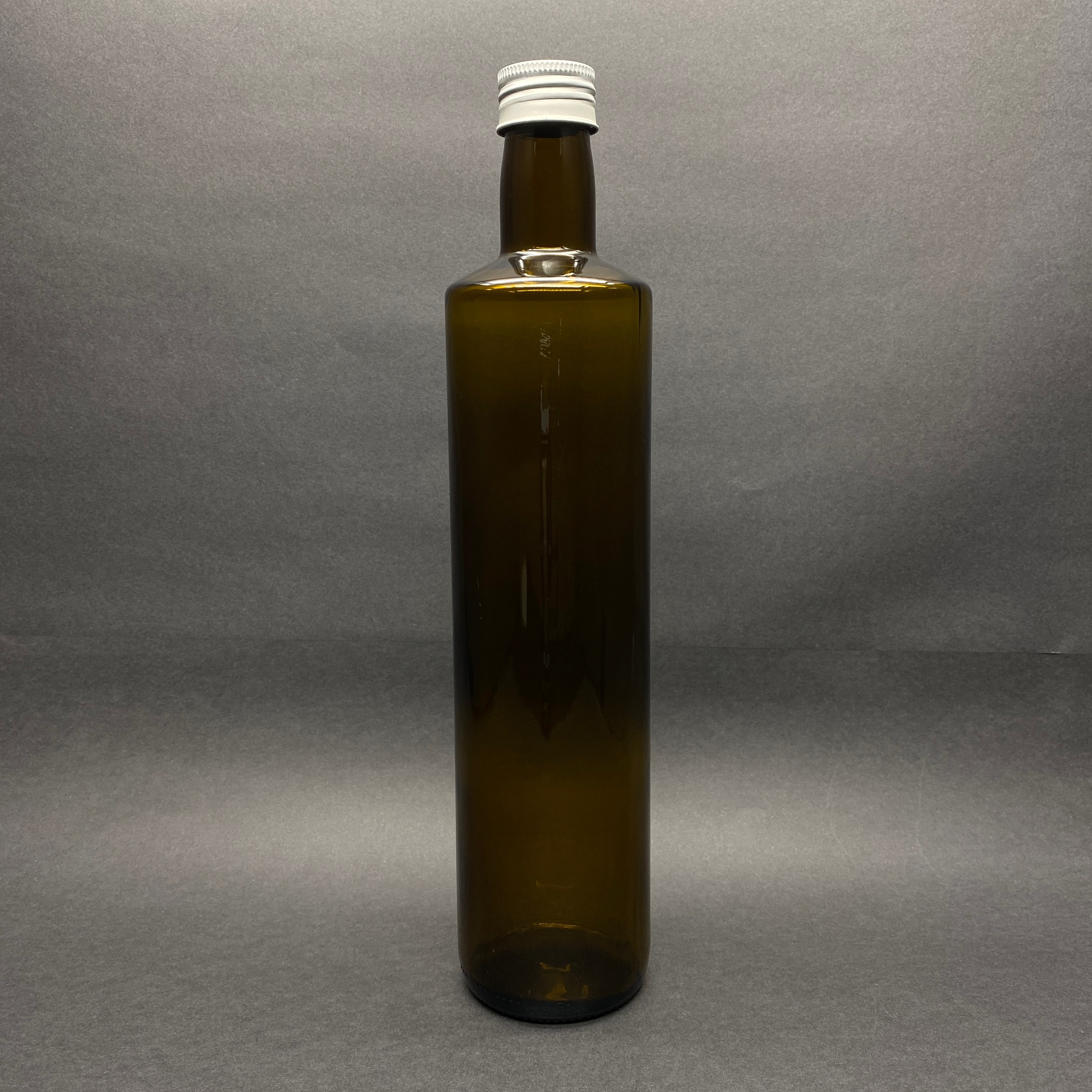 750 Cc Yeşil Dorika Cam Şişe - Gümüş Metal Alüminyum Kapaklı - 750 Ml Dorika Yağ Şişesi - Sirke Şişesi
