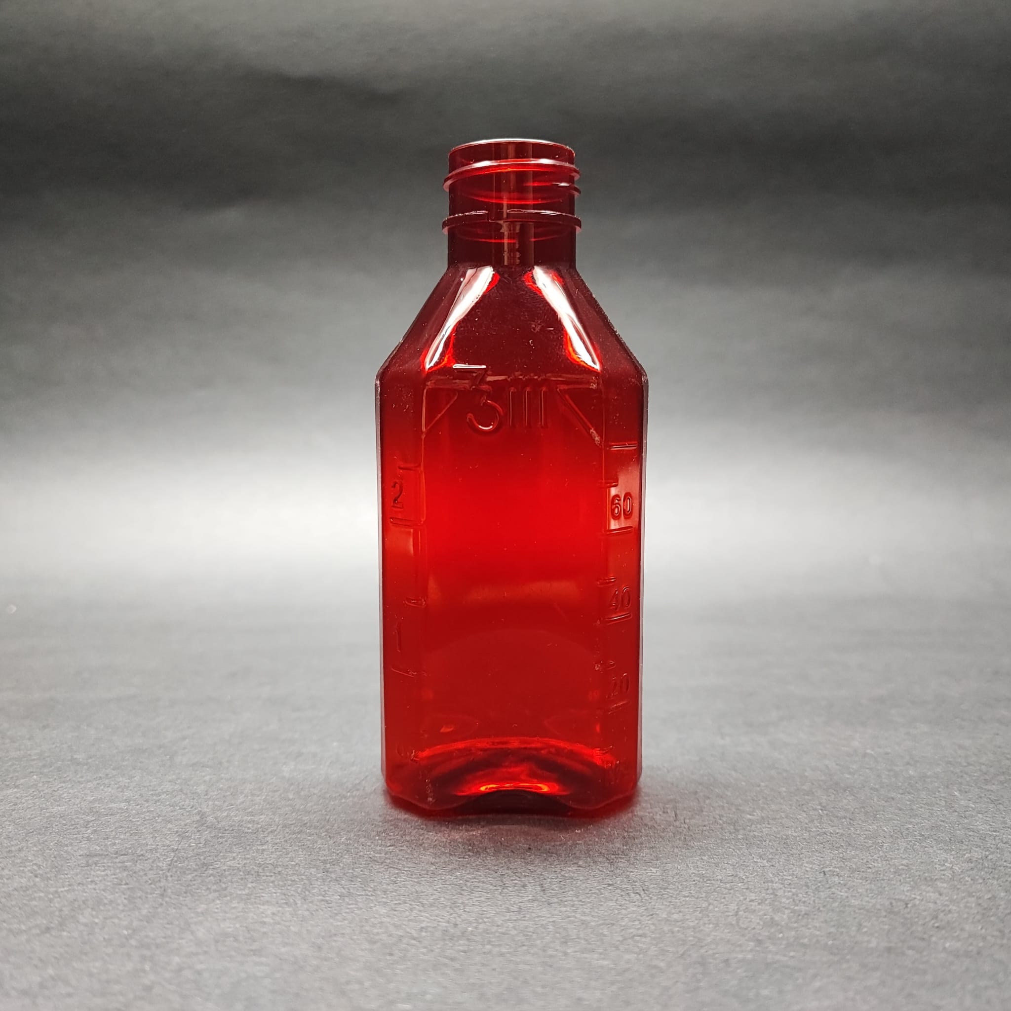 80 Cc Ölçekli Pet Şişe - 24 Ağız - 80 Ml Ve Oz Ölçülü Kırmızı Pet Şişe