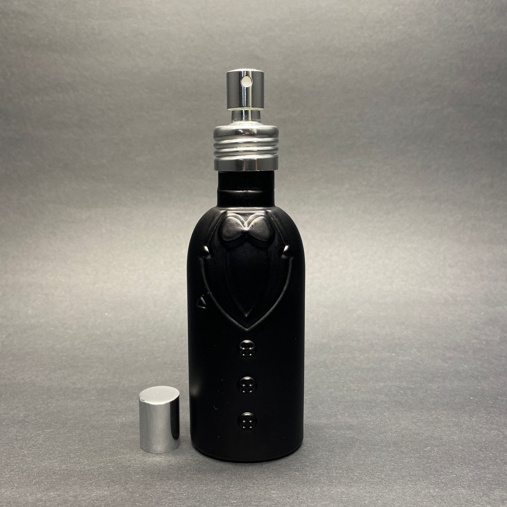 80 Cc Siyah Damat Model Cam Parfüm Kolonya Şişesi - Metal Spreyli Takım - 80 Ml Lüx Spreyli Parfüm , Kolonya Şişesi (Vidalı Ağız, Manüel Kapanıp Açılabilir)