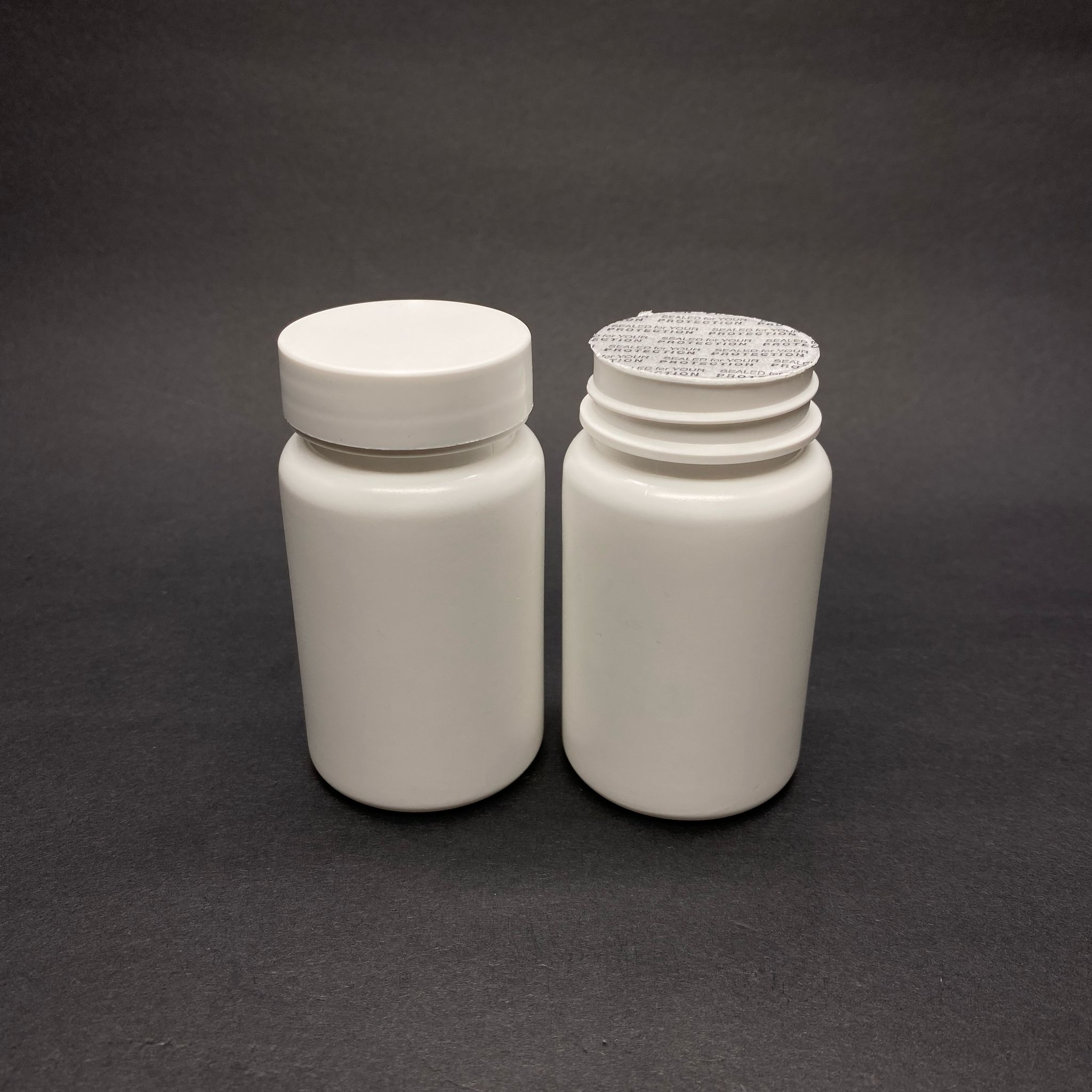 80 Cc Tablet Şişesi -  Kapaklı + Kendinden Yapışkanlı Köpük Contalı - 80 Ml Kapsül Kutusu - İlaç Şişesi - Medikal Ambalaj