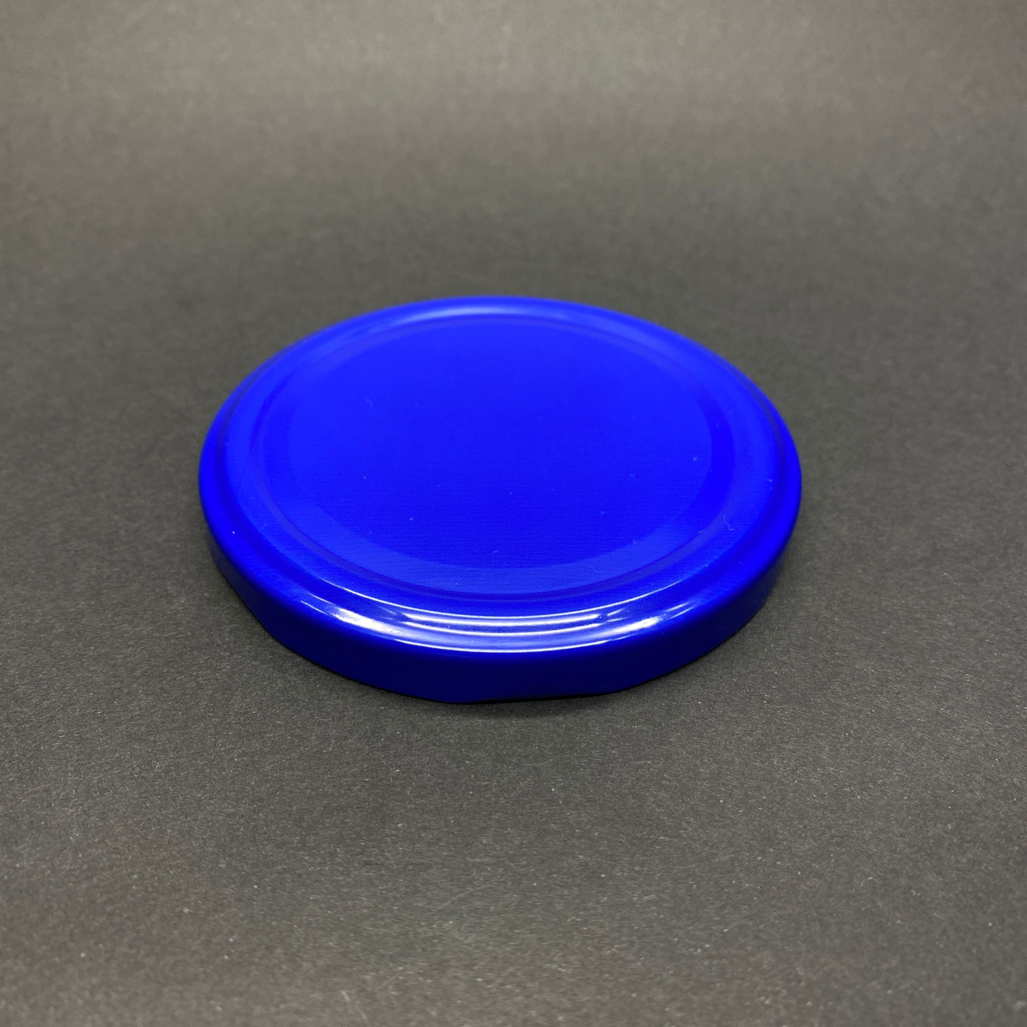 82 Mm Twist-Off Mavi (Parliament Mavisi) Metal Kapak - Standart Konserve Kapağı
