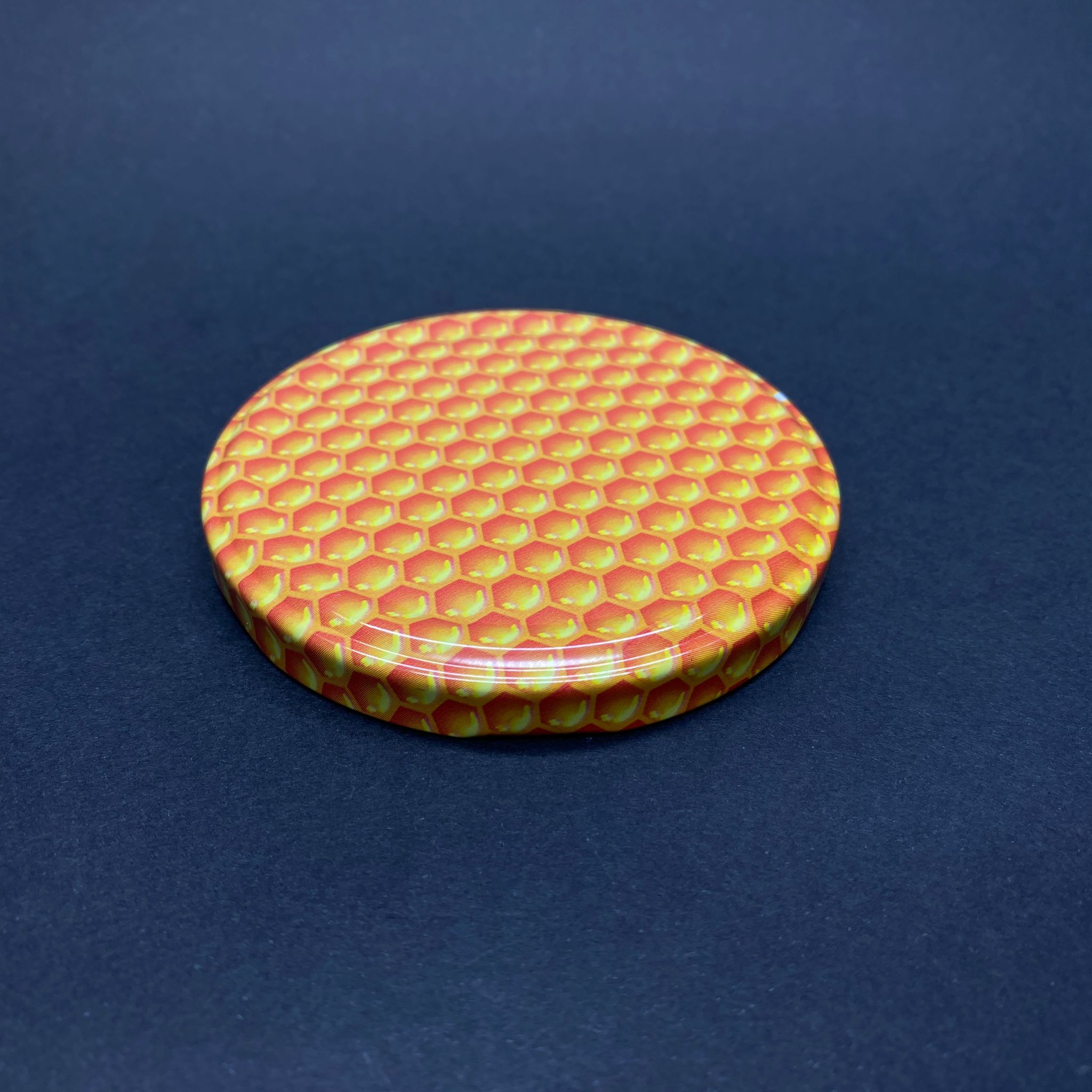82 Mm Twist-Off Petek Desenli (Klasik) Metal Kapak - Standart Konserve Kapağı