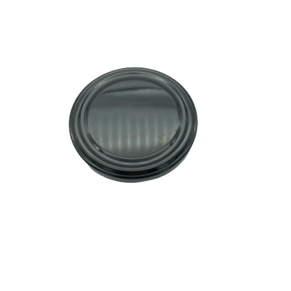 82 Mm Twist-Off Siyah Metal Kapak