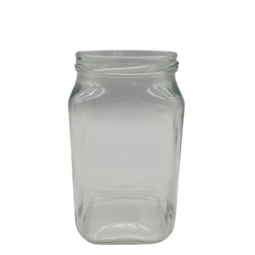 850 Cc Cam Kare Kavanoz (82 Ağız) - 850 Ml Köşeli Kavanoz - Şişecam Ürün Kodu: 100285