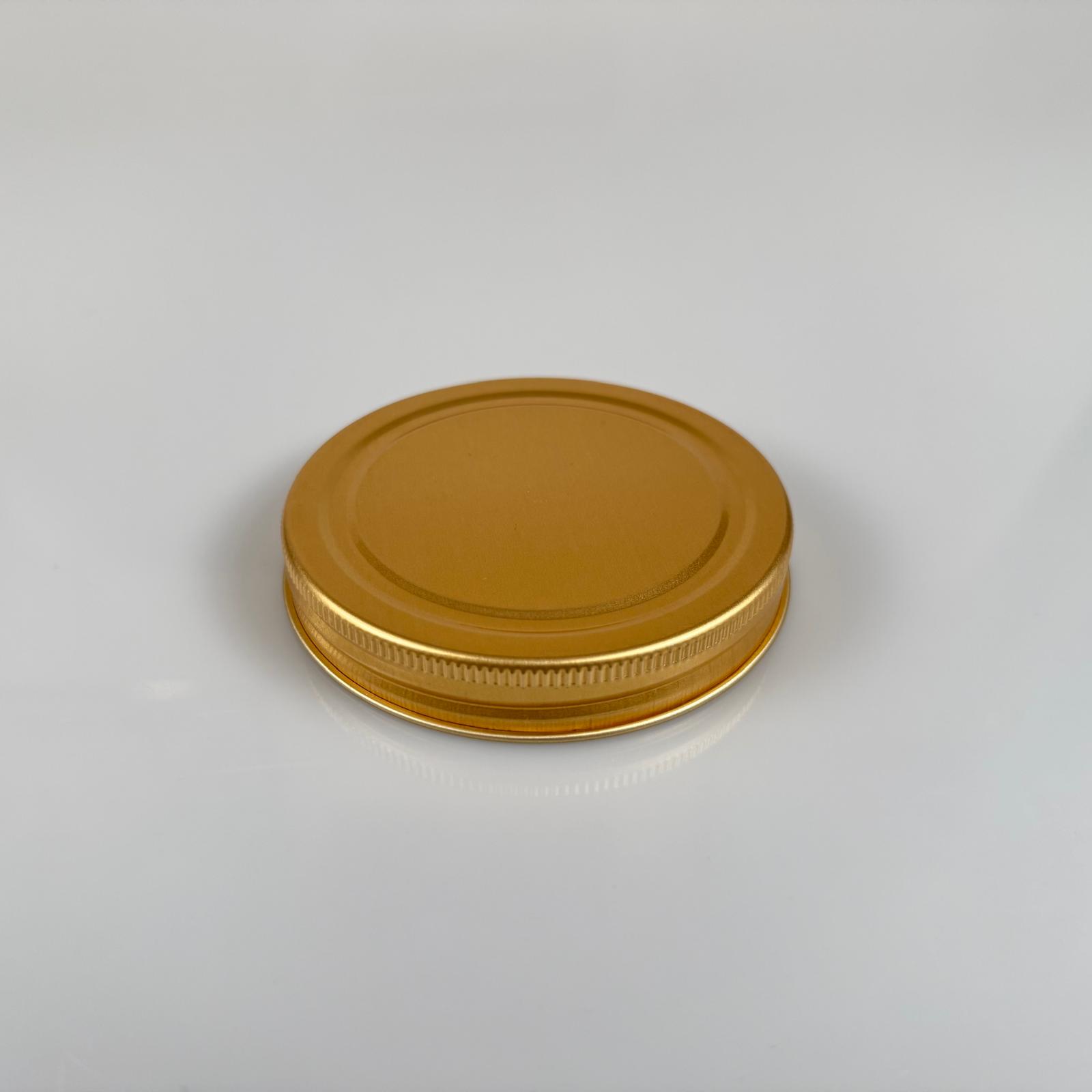 89 Mm Vidalı Gold Metal Kapaklı (Cam İçin)