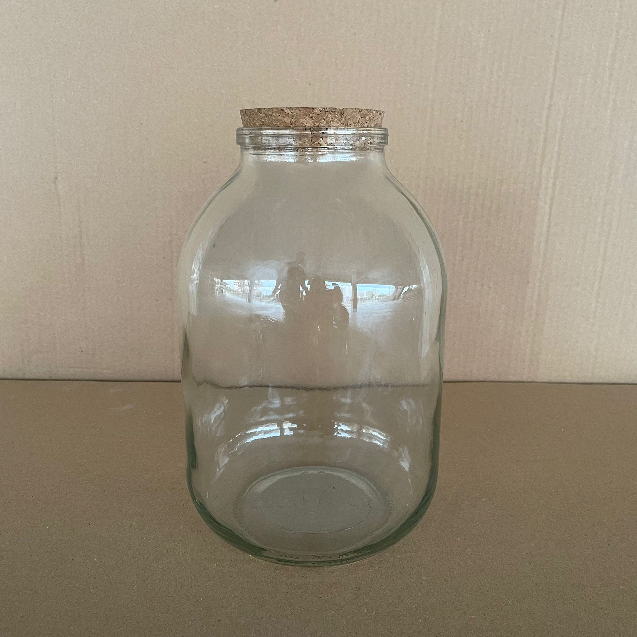 Aktar, Bakkaliye, Teşhir İçin Nostalji Ahşap Kapaklı Cam Kavanoz - 3000 Ml - 3 Lt Mantar Tıpalı Cam Kavanoz
