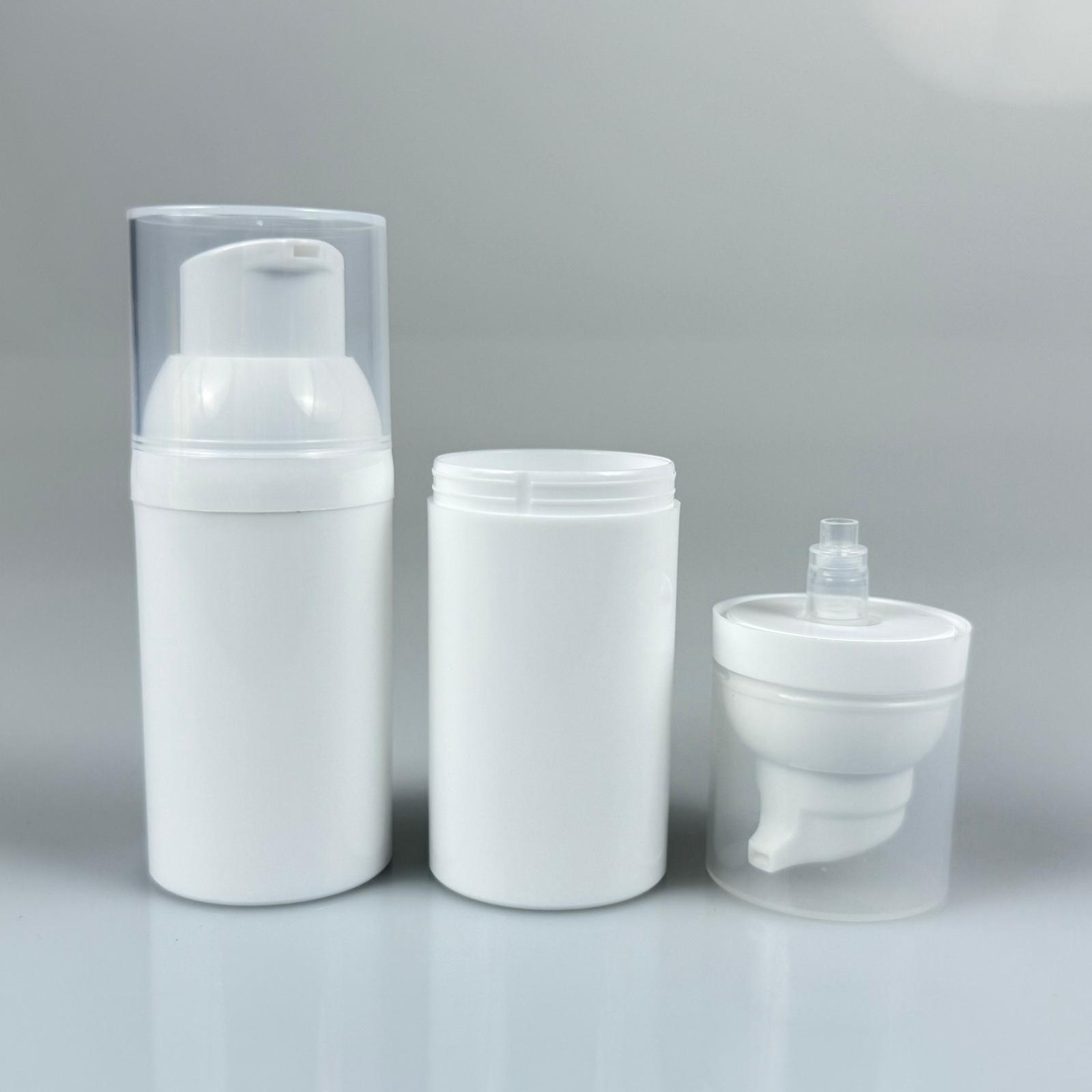 Boş Krem Ve Losyon Şişesi 30 Ml Boş Airless Şişe - Havasız Pompalı Beyaz Airless Asansör Şişe - Güneş Kremi , Tonik Vb Ambalajı