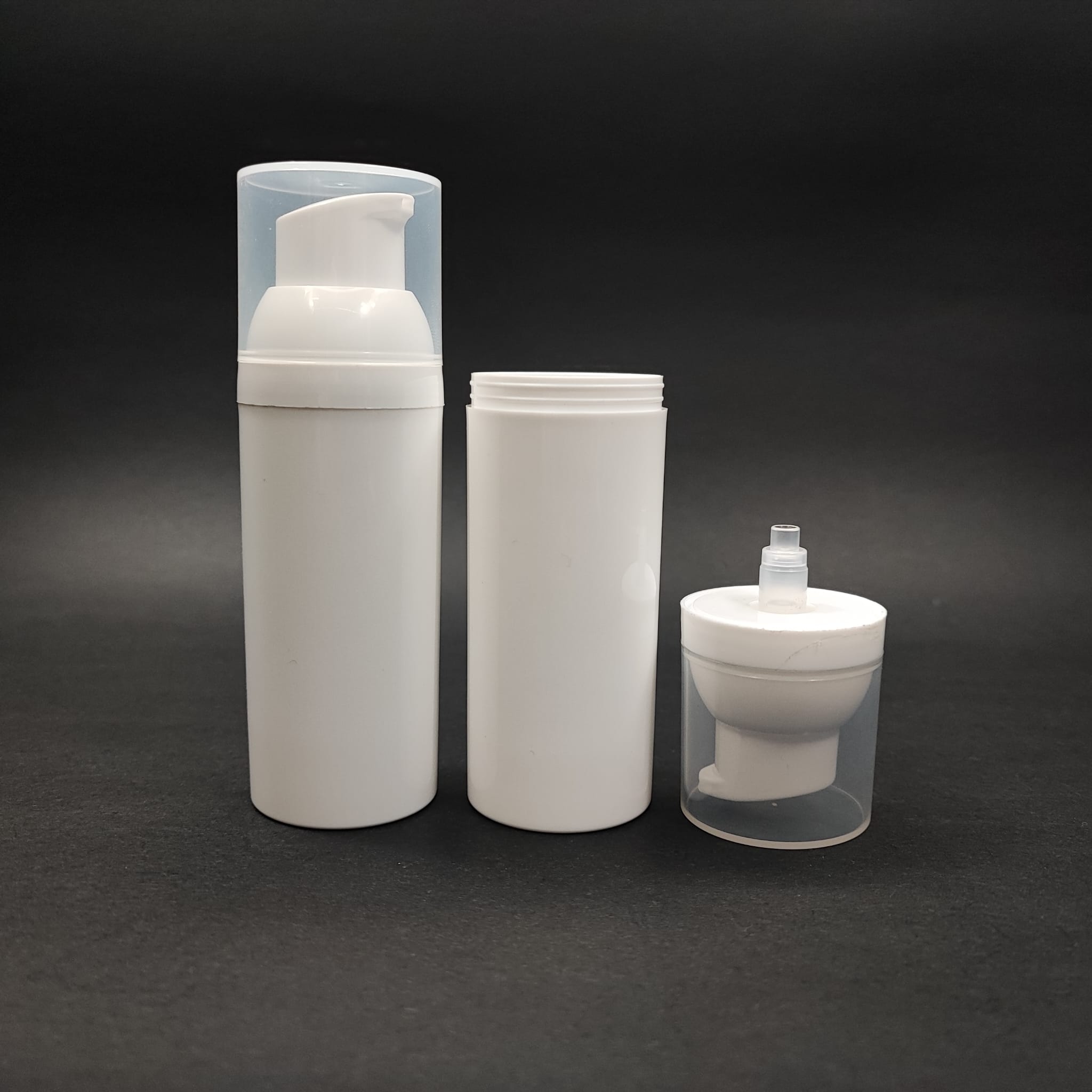 Boş Krem Ve Losyon Şişesi 50 Ml Boş Airless Şişe - Havasız Pompalı Beyaz Airless Asansör Şişe - Güneş Kremi , Tonik Vb Ambalajı