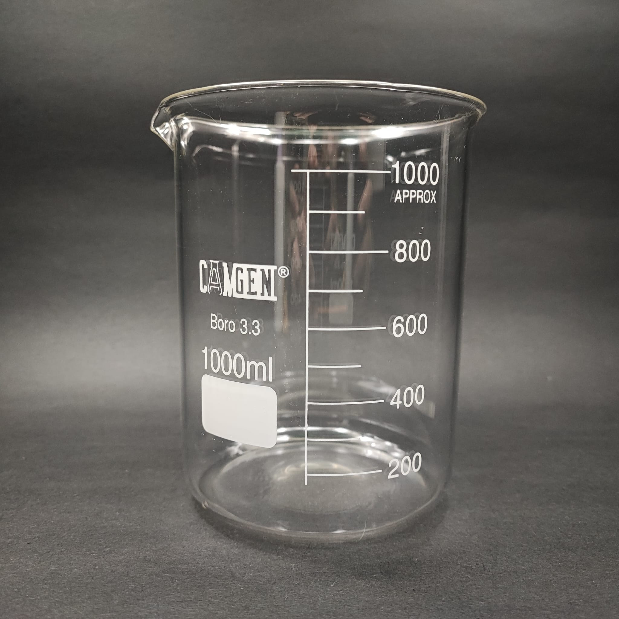 Cam Beher 1000 Ml - Isıya Dayanıklı Cam Beher