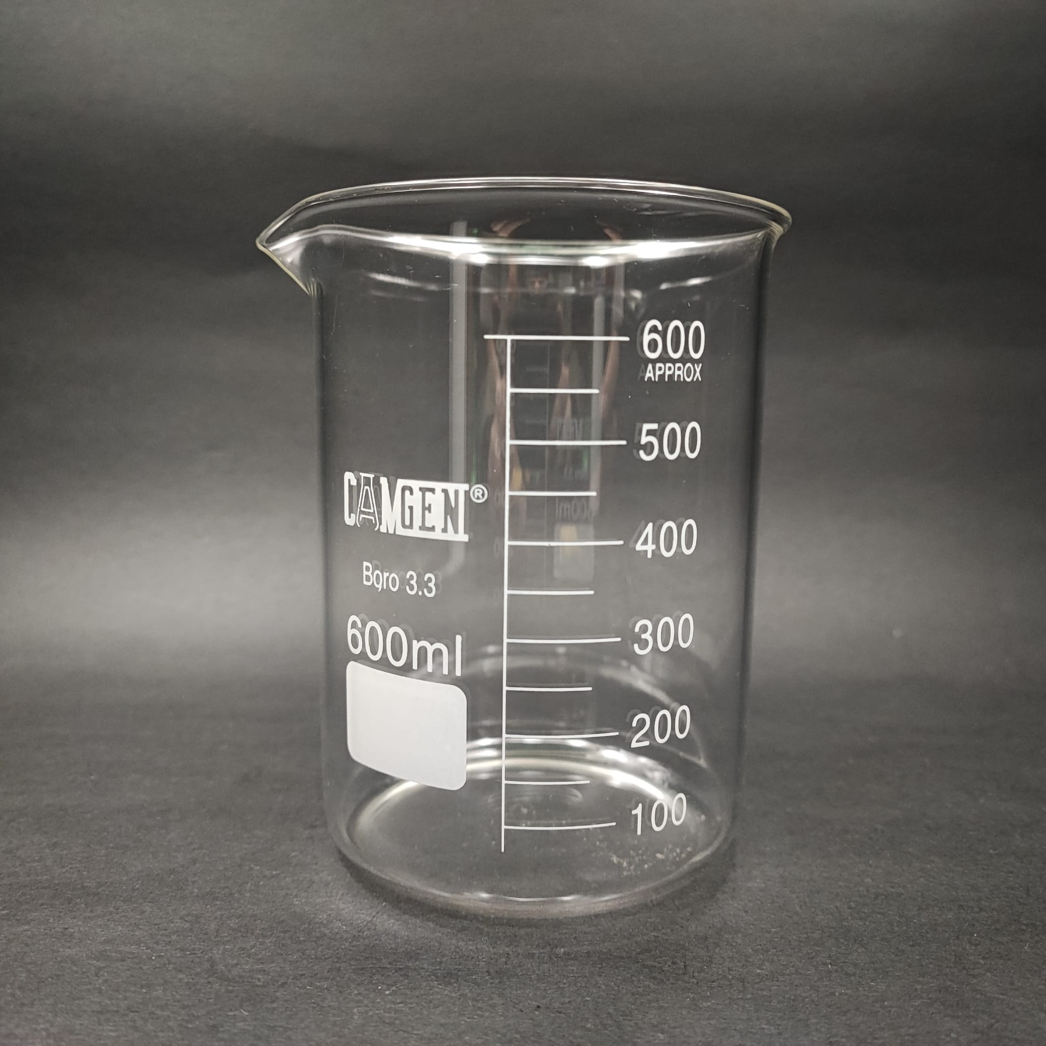 Cam Beher 600 Ml - Isıya Dayanıklı Cam Beher