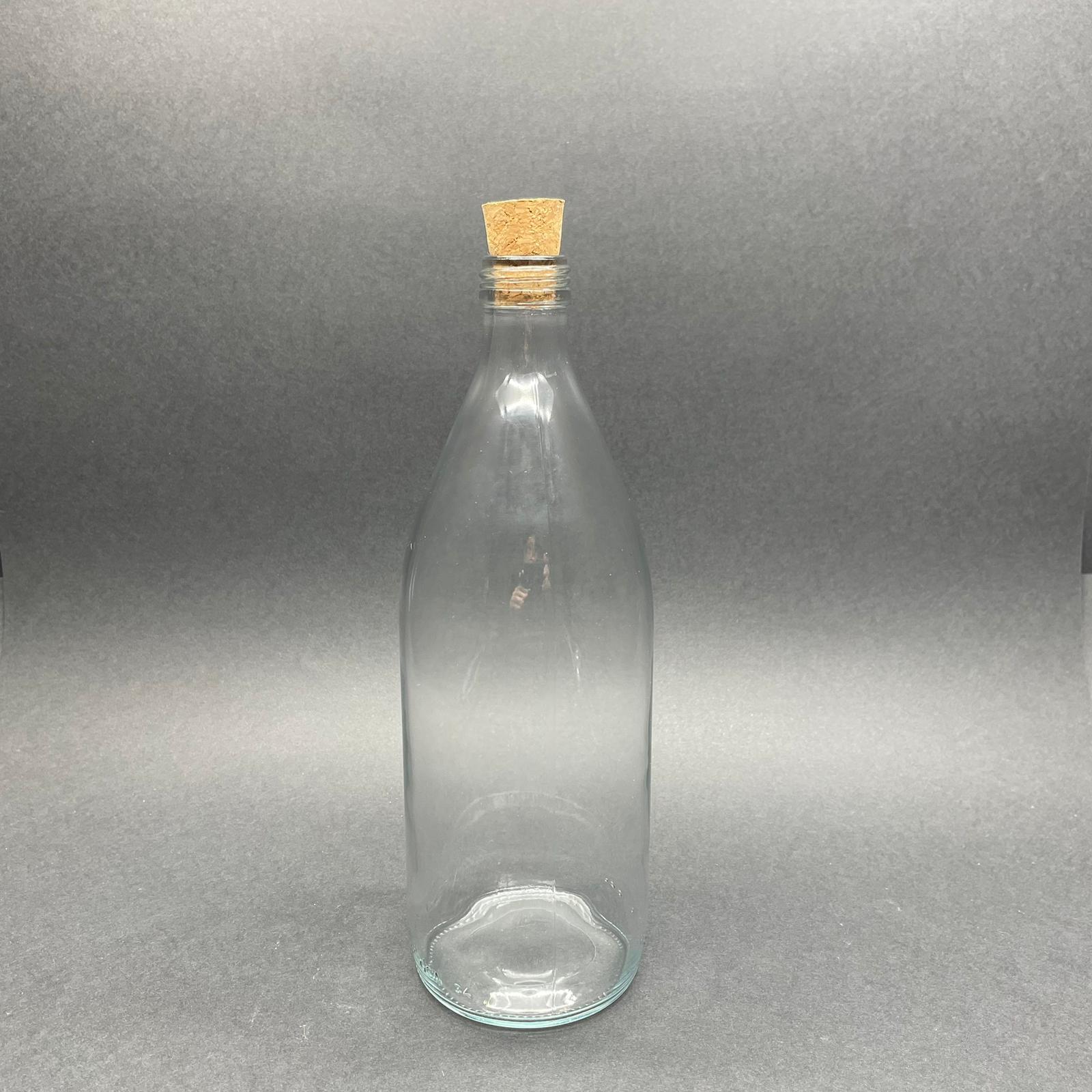 Cam Yağlık Sirkelik - 750 Ml - Mantar Tıpalı Cam Şişe