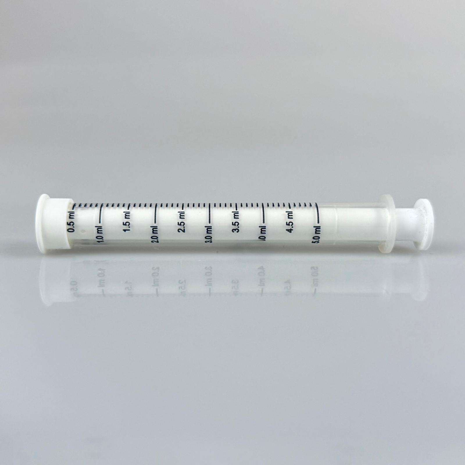 Dozaj Pipeti - 5 Ml - Plastik Enjektör, Ölçülü Şurup Şırıngası, Oral İlaç Pipet (Ucu Beyaz Tıpalı)