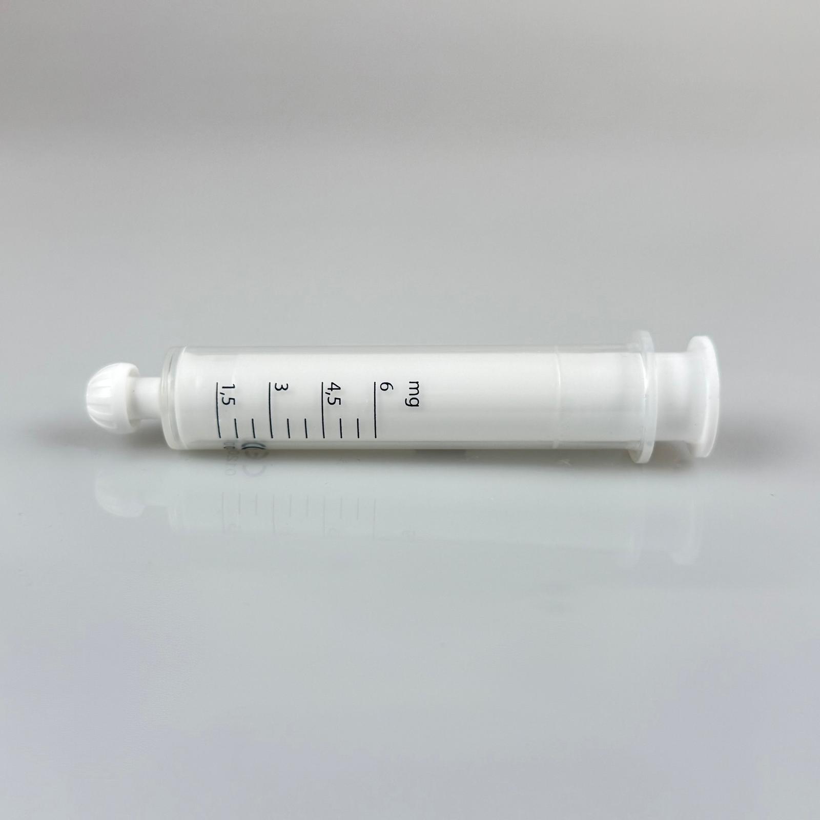 Dozaj Pipeti - 6 Ml - Plastik Enjektör, Ölçülü Şurup Şırıngası, Oral İlaç Pipet (Ucu Beyaz Tıpalı)