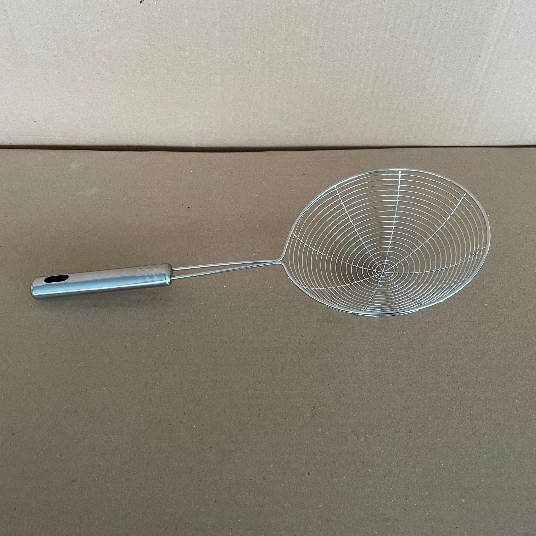Kızartma Kevgiri, Yağ Süzgeci, Çelik Tel Kepçe Kızartma Süzgeç - 14 Cm