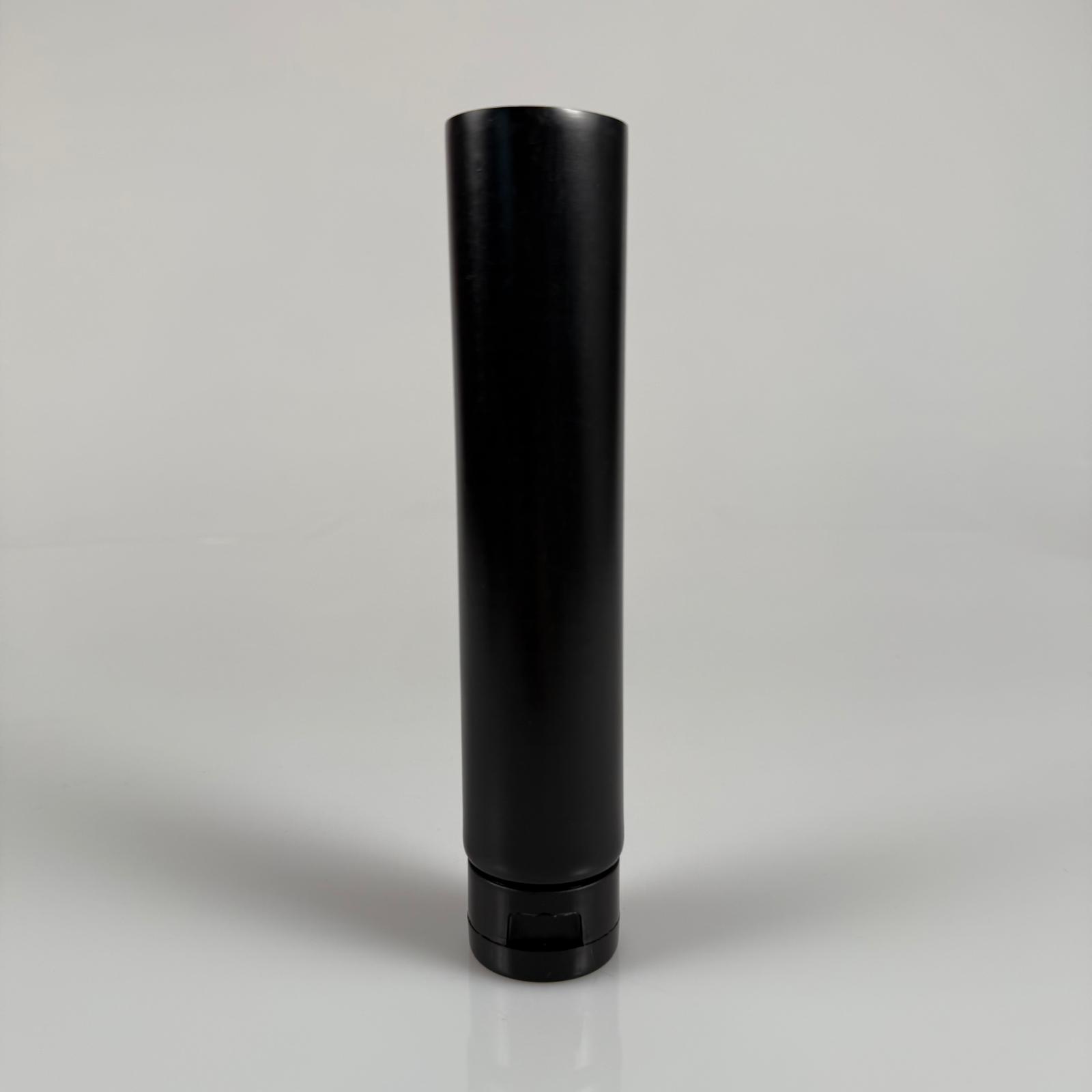 Kozmetik İçin Siyah Boş Krem Tüpü Kapaklı - 100 Ml - Merhem Tüpü - Lipgloss Tüp - Dudak Parlatıcısı Tüpü - Bal Dolumu İçin Plastik Tüp  - Açılır Kapanır Fliptop Kapaklı - Altı Açık Elle Kapanmaz Isıtıcı Gerekir