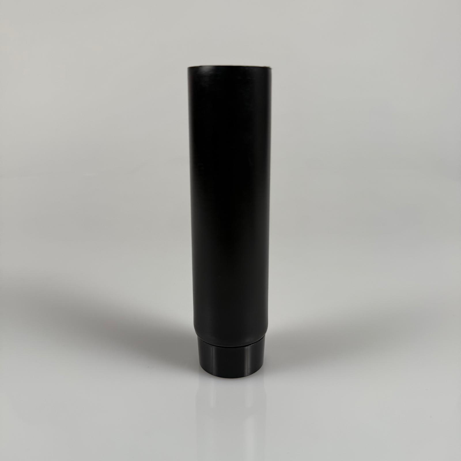 Kozmetik İçin Siyah Boş Krem Tüpü Kapaklı - 75 Ml - Merhem Tüpü - Lipgloss Tüp - Dudak Parlatıcısı Tüpü - Bal Dolumu İçin Plastik Tüp  - Düz Kapaklı - Altı Açık Elle Kapanmaz Isıtıcı Gerekir