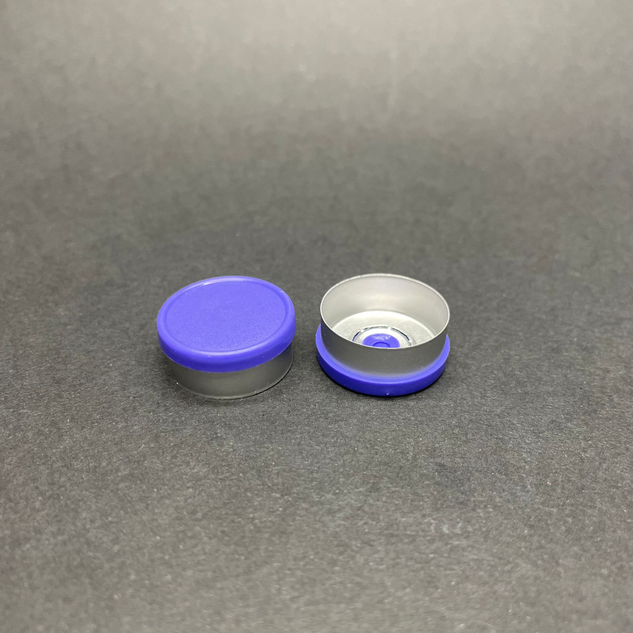 Penisilin Alüminyum Flakon Kapak Üstü Düz Mor -  20 Mm Düz Renkli Flip-Off Kapak