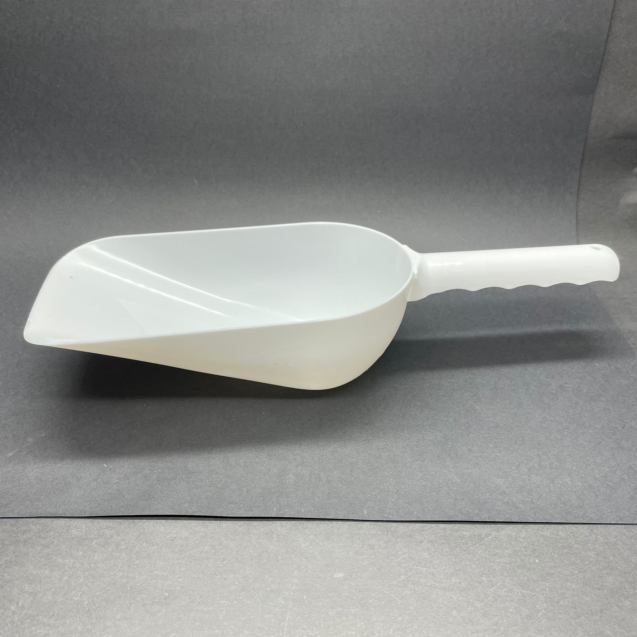 Plastik Kürek - Plastik Erzak Küreği - Derin Bakkal Küreği - Beyaz Renk - Büyük Boy