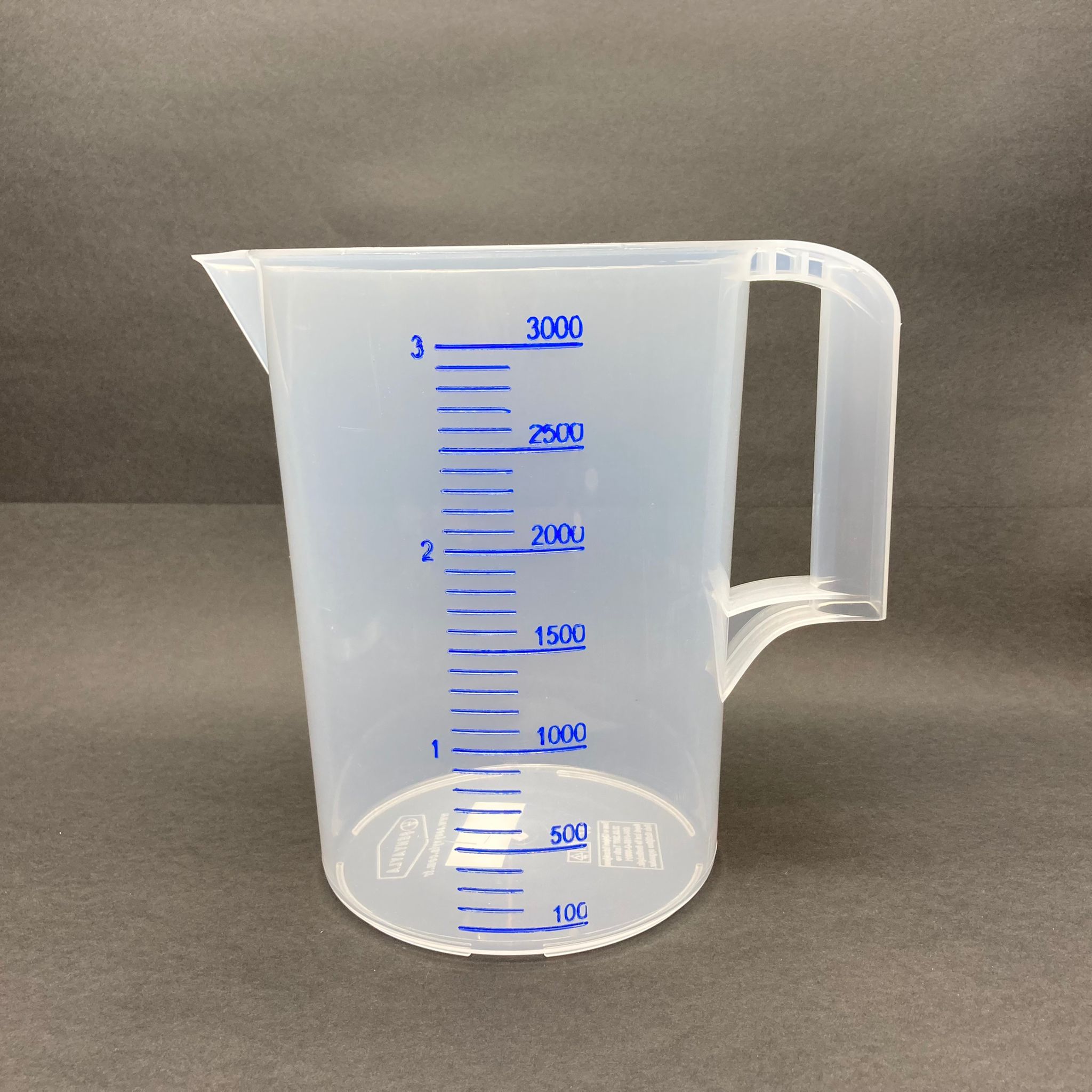 Plastik Ölçü Kabı - Ölçekli Kap 3000 Cc - Dereceli Ölçek - 3 Litre Lüx Ölçekli Kap