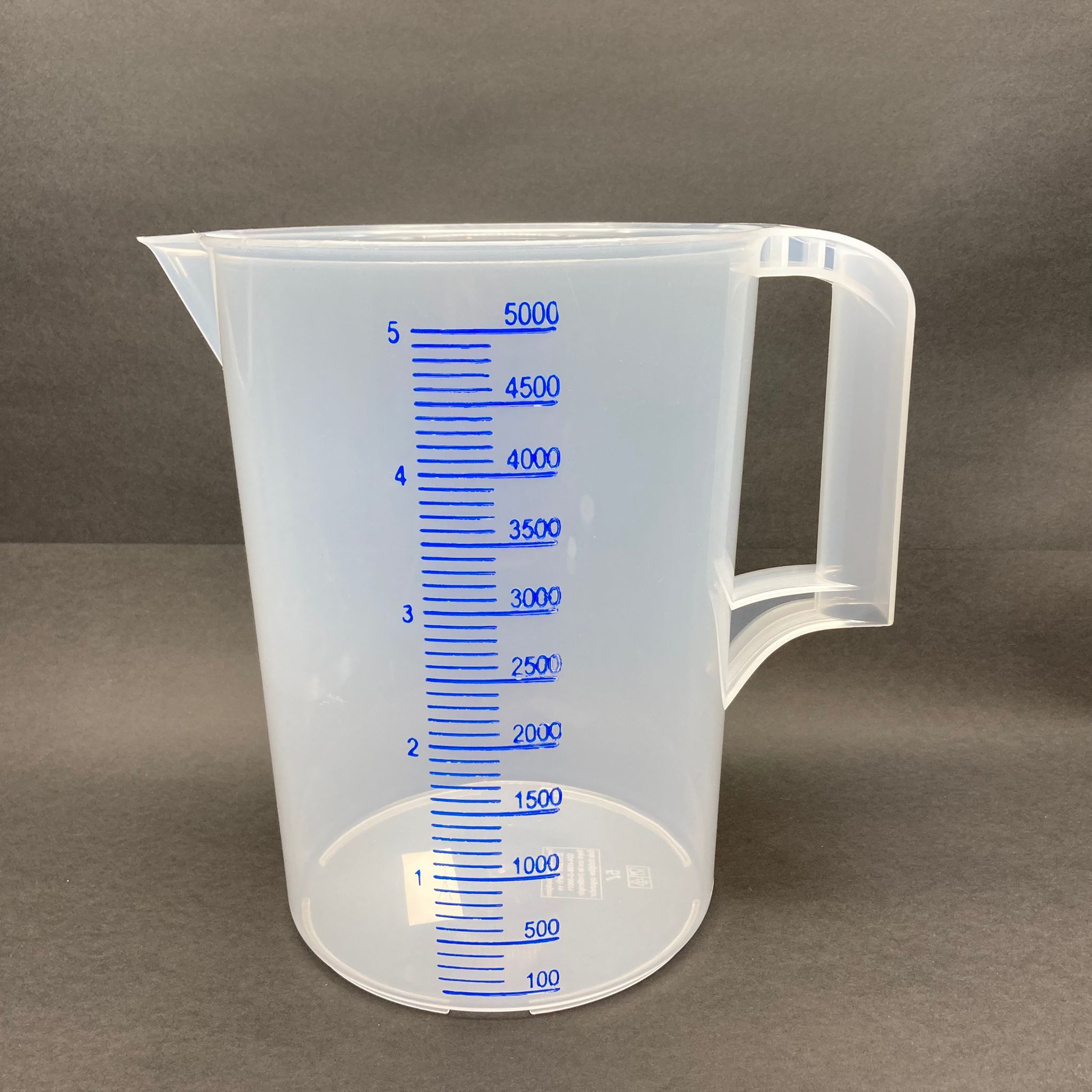 Plastik Ölçü Kabı - Ölçekli Kap 5000 Cc - Dereceli Ölçek - 5 Litre Lüx Ölçekli Kap