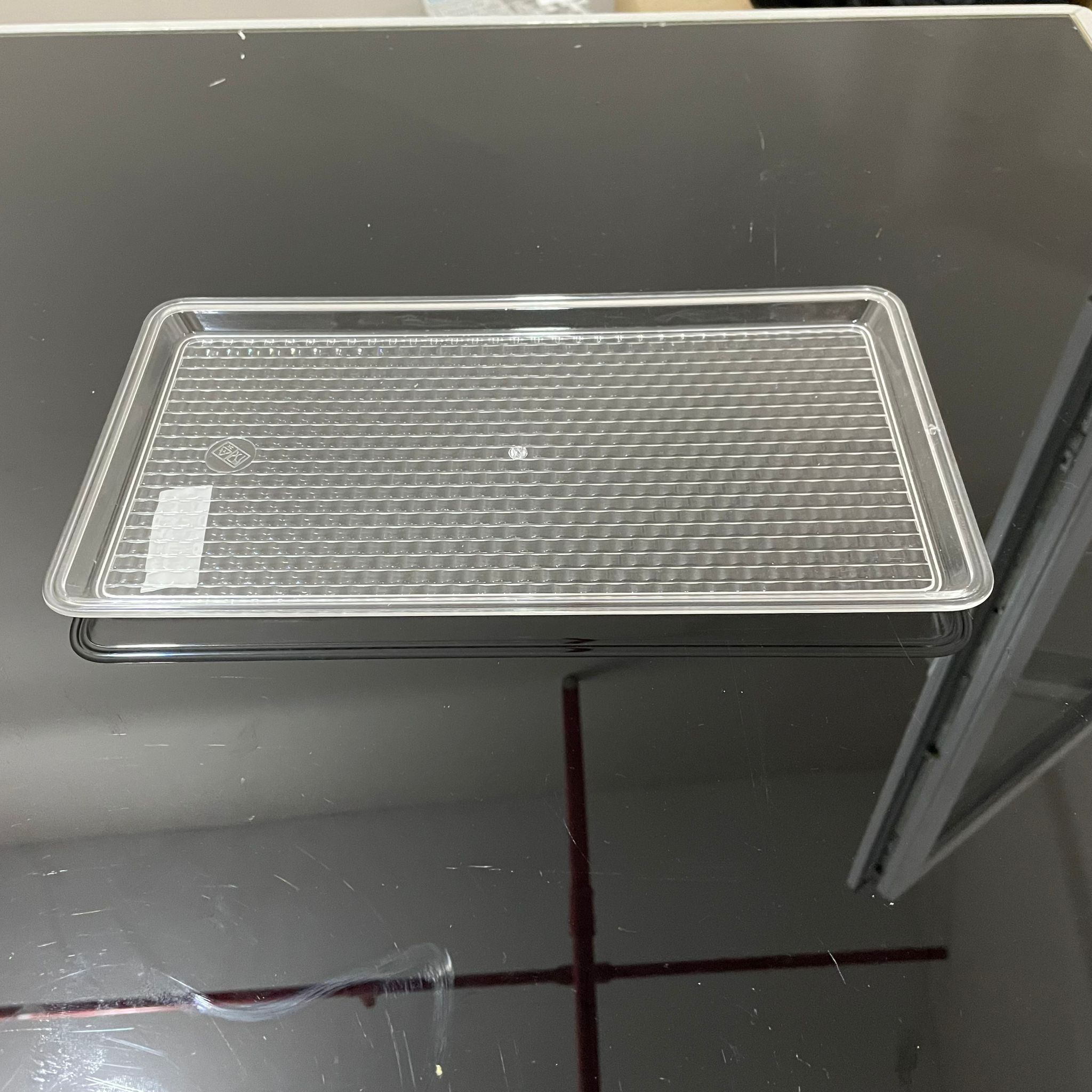 Polikarbon Tepsi - Pastane. Kafetarya İçin Plastik Kolibarnor Şeffaf Tepsi 2 No - Şeffaf Mika Tepsi - Şeffaf Plesi Tepsi