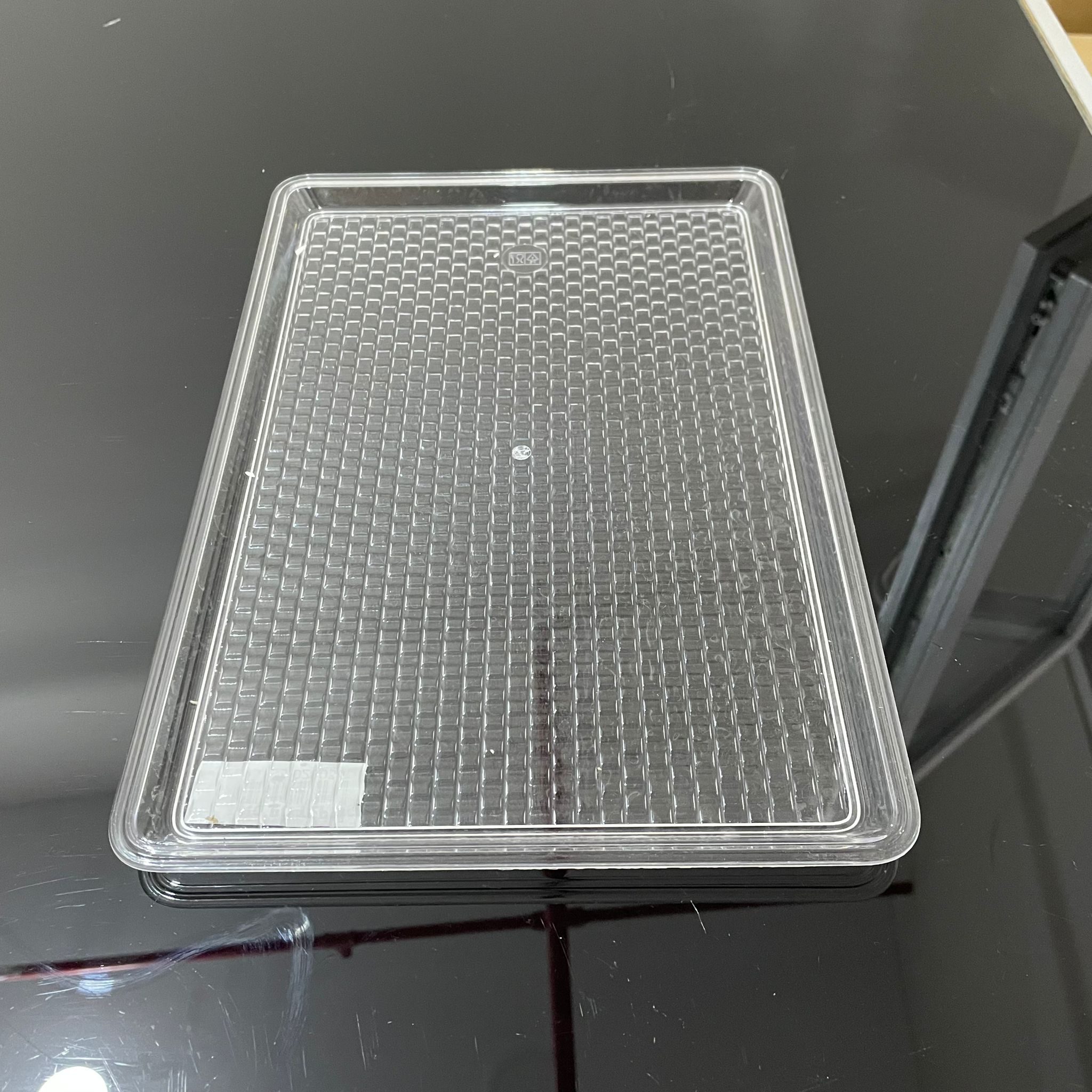 Polikarbon Tepsi - Pastane. Kafetarya İçin Plastik Kolibarnor Şeffaf Tepsi 3 No - Şeffaf Mika Tepsi - Şeffaf Plesi Tepsi