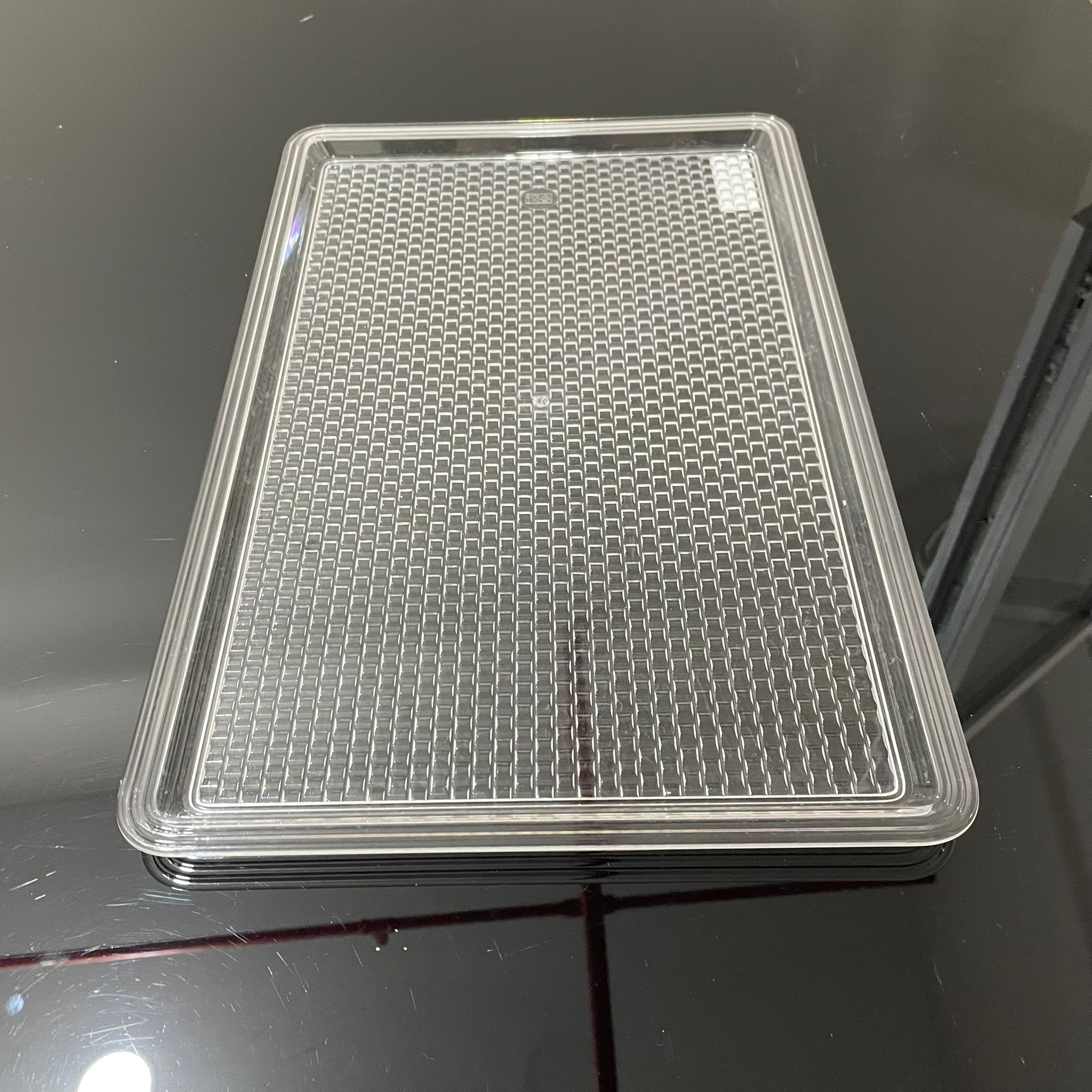 Polikarbon Tepsi - Pastane. Kafetarya İçin Plastik Kolibarnor Şeffaf Tepsi 4 No - Şeffaf Mika Tepsi - Şeffaf Plesi Tepsi