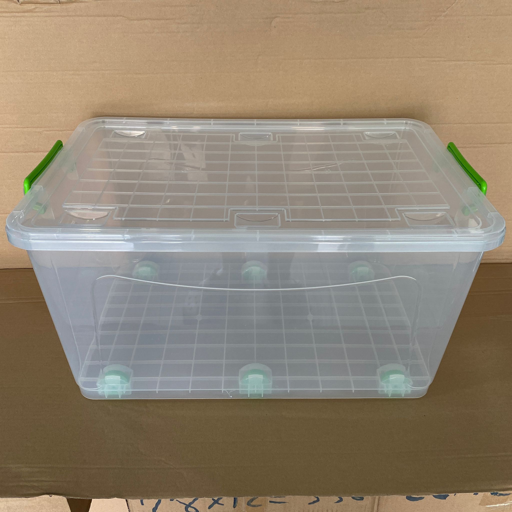 Saklama Kabı - Dikdörtgen - 50 Litre - 60X40 Cm Yükseklik 30 Cm - Tekerlekli Saklama Kabı