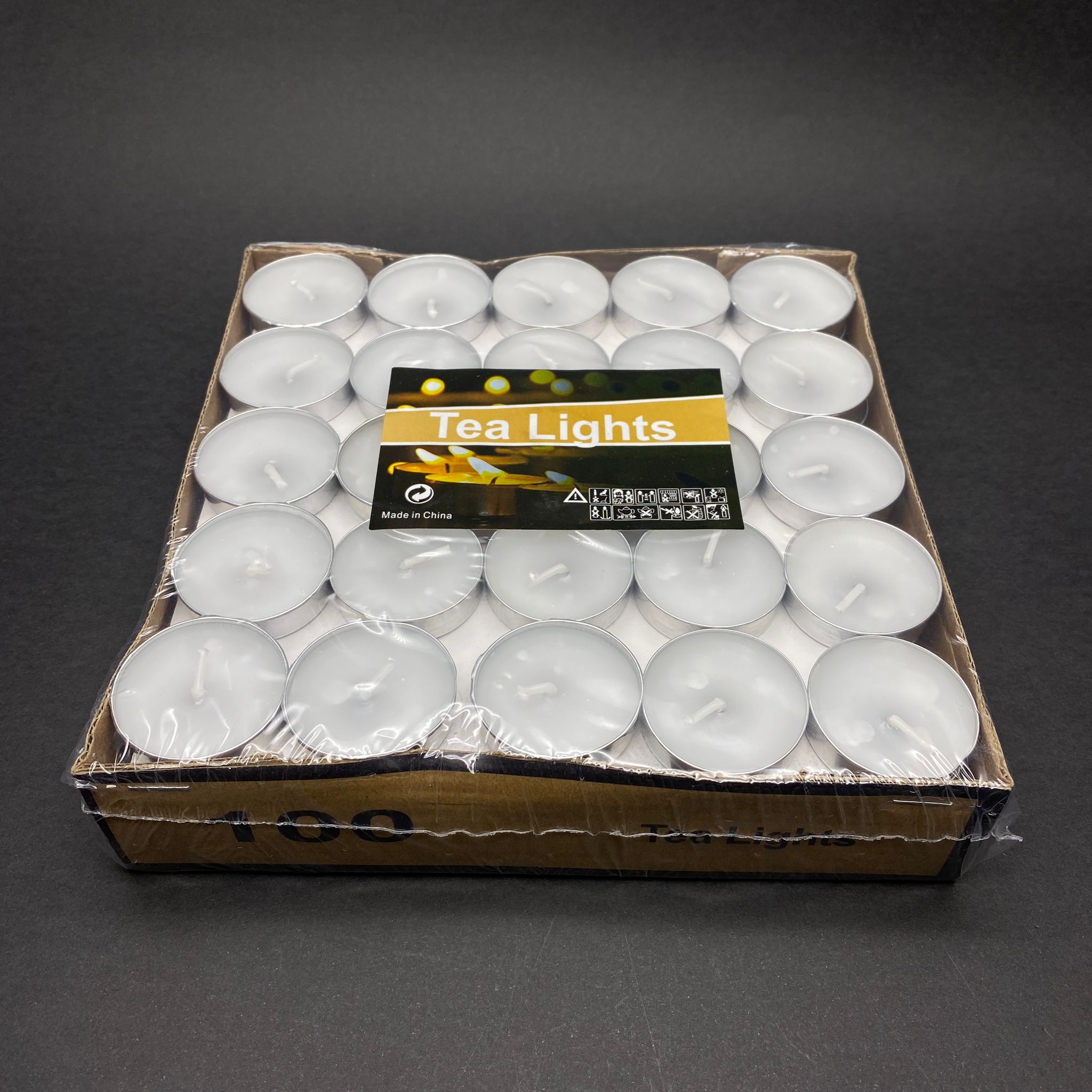 Tea Lıghts Mum 100Lü Paket Beyaz - 35 Mm Genişlik 9 Mm Yükseklik - Dayanıklı