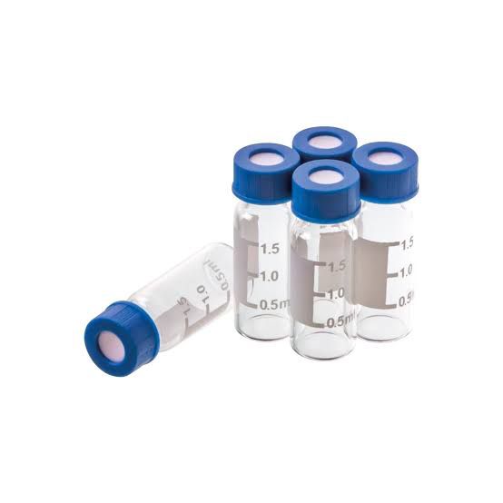 Vial 1,5 Ml Şeffaf Vidalı Kapaklı Şişe 100Lü